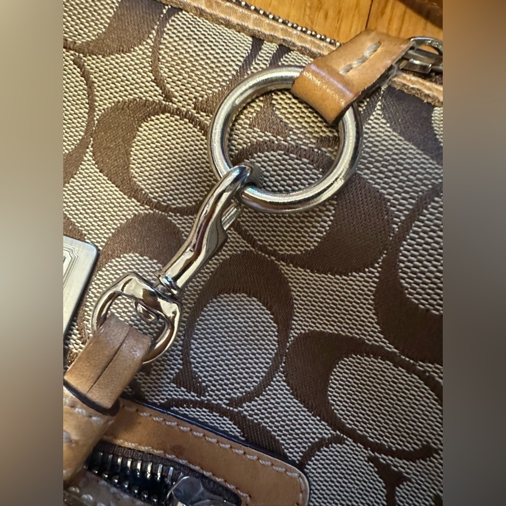 COACH 9349 Signature Crossbody Bag Brown Women - Picture 7 of 16